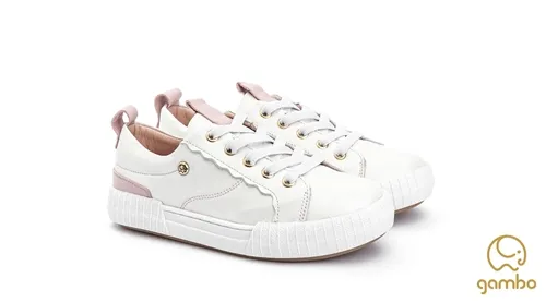 TENIS EM COURO COM DETALHE ZIPER NA LATERAL GAMBO T15260