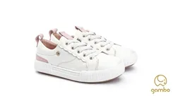 TENIS EM COURO COM DETALHE ZIPER NA LATERAL GAMBO T15260