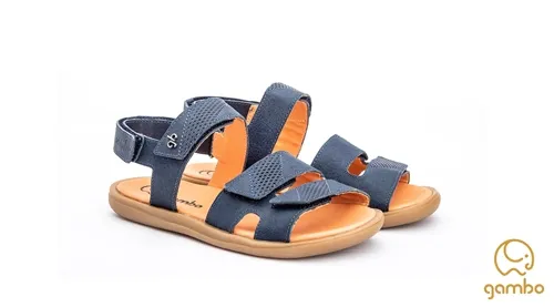 SANDALIA EM COURO MARRAKESH INDIGO GAMBO S21293