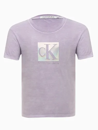 TSHIRT COM APLIQUE PRATA CALVIN KLEIN BC033
