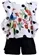 CONJUNTO BATA E SHORT PRETO CANTO DOS PÁSSAROS PRECOCE MCJ3231