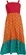VESTIDO LONGO MONOGRAMA ROSA/LARANJA/VERDE PRECOCE  LVT3344