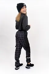 CALÇA DE NYLON C/ ESTAMPA XADREZ DIMY - CAL82854