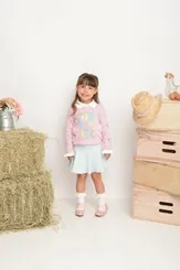 SUETER ISABELA C/ DETALHE COLORIDO FUNTASTIC MINI LADY 02511
