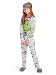 PIJAMA BLUSA MANGA LONGA C/ CALÇA SMILE VEGGI 20130024
