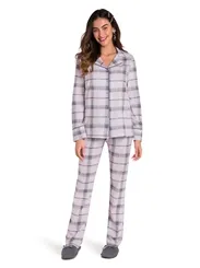 PIJAMA BLUSA MANGA COMPRIDA COM CALÇA VEGGI 20130043