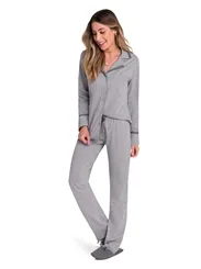 PIJAMA BLUSA MANGA COMPRIDA COM CALÇA VEGGI 20130049