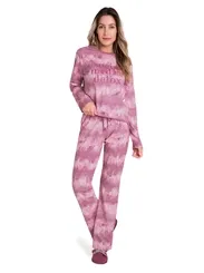 PIJAMA BLUSA MANGA COMPRIDA COM CALÇA VEGGI 20130052