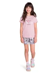 PIJAMA BLUSA COM SHORT ESTAMPA URSO VEGGI 20120058