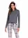 PIJAMA BLUSA MANGA COMPRIDA COM CALÇA XADREZ VEGGI 20130044
