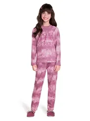 PIJAMA BLUSA MANGA COMPRIDA COM CALÇA VEGGI 20130053