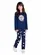 PIJAMA BLUSA ALGODÃO MANGA COMPRIDA COM CALÇA ESTAMPA POA 20130008