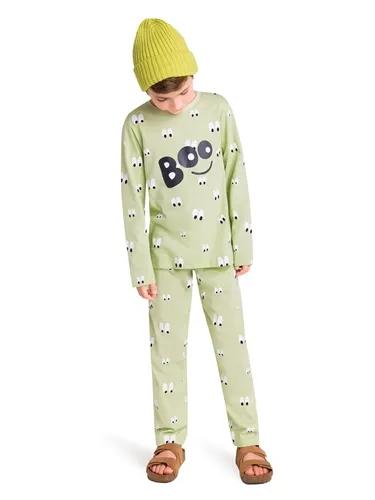 PIJAMA BLUSA MANGA LONGA COM CALÇA ESTAMPA OLHOS DIVERTIDOS VEGGI 20130017
