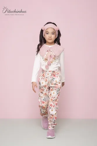 BLUSA CANELADA URSINHA E FLORES PITUCHINHUS 24084