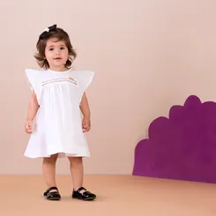 VESTIDO MANGA BABADO GALLES PRECOCE BVT3222