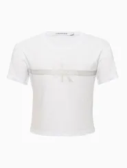 BLUSA CROPPED COM DETALHE BRILHO CALVIN KLEIN BC075