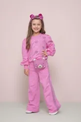 CALÇA MOLETOM WIDE LEG FRISO PITUCHINHUS 23772
