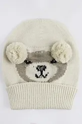 TOUCA TRICOT ROSTO URSO PITUCHINHUS 23727