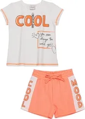CONJUNTO BLUSA E SHORT NEON