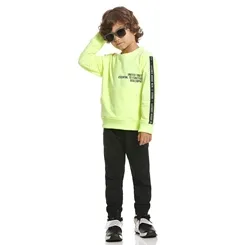 CONJUNTO BLUSA MANGA COMPRIDA COM CALÇA MOLETINHO YOUTH BANANA DANGER 47230