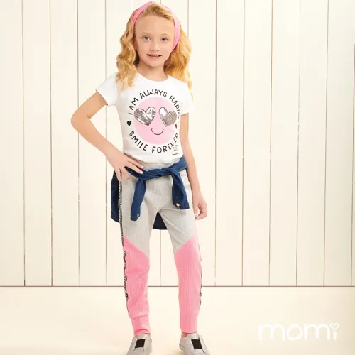 CONJUNTO BLUSA E CALÇA CORAÇÃO