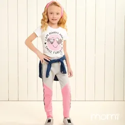 CONJUNTO BLUSA E CALÇA CORAÇÃO