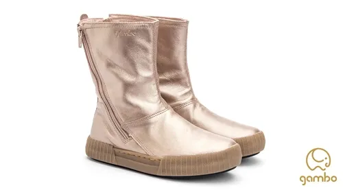 BOTA CANO MEDIO GLITER  ROSE GAMBO BT51160