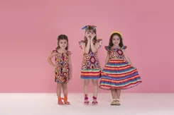 CONJUNTO BLUSA DE PREGAS FLOR DE CROCHE PRECOCE M2CJ3457