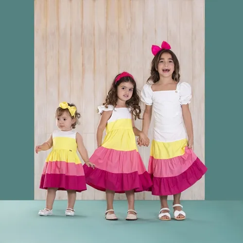 VESTIDO RECORTES PRECOCE BVT3412
