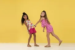 CONJUNTO BLUSA COM SHORT ESTAMPA SALADA DE FRUTAS PRECOCE LCJ3524