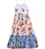 VESTIDO DECOTE AMARRAÇÃO ESTAMPA HORTENCIA PRECOCE LVt3542