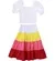 CONJUNTO CROPPED BRANCO COM SAIA BABADO PRECOCE M6CJ3440