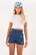 BLUSA MANGA CURTA CANELADA DIMY BLU83076