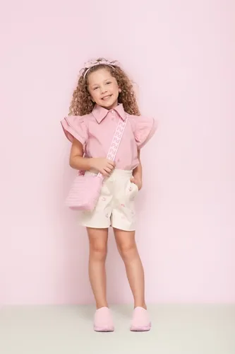 SHORT ALFAIATARIA PATCHES FLORES PITUCHINHUS 24663