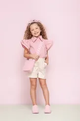 SHORT ALFAIATARIA PATCHES FLORES PITUCHINHUS 24663
