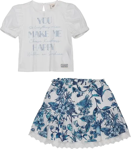 CONJUNTO BLUSA C/ SAIA