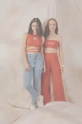 CONJUNTO TOP COM CALÇA WID LEG DIMY CON83179
