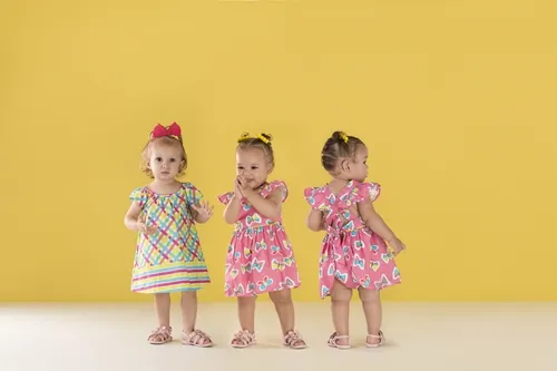 VESTIDO MANGA RAGAM BARRADO XADREZ PRECOCE BVT3422