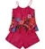 CONJUNTO BLUSA ALÇA CORDA COM SHORT ESTAMPA FLORAL PRECOCE LCJ3521