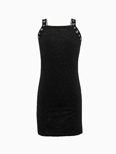 VESTIDO CREPE GLITTER CALVIN KLEIN VM322