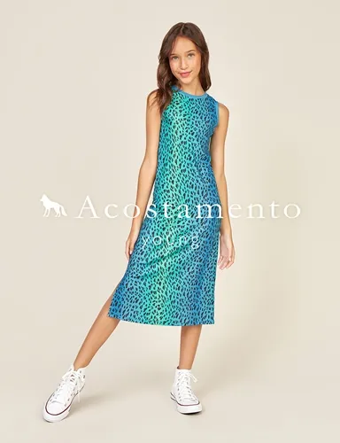 VESTIDO YOUNG FAUNA COLORIDA ACOSTAMENTO 95812008
