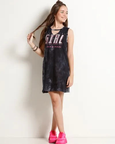 VESTIDO VISCOLYCRA TIE PRETA