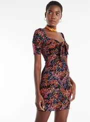 VESTIDO ESTAMPA NEON DOTS COLCCI 0445300907