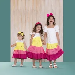 VESTIDO BABADO NA ALÇA PRECOCE M1VT3504