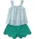 CONJUNTO BLUSA COM SHORT COM BARRA ONDULADA ESTAMPA MARGARIDAS PRECOCE M2CJ3451
