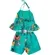 CONJUNTO BLUSA AMARRAÇÃO COSTA BARRADO ESTAMPA FLORAL PRECOCE M6CJ3454