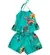 CONJUNTO BLUSA AMARRAÇÃO COSTA BARRADO ESTAMPA FLORAL PRECOCE M6CJ3454