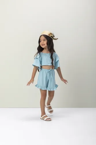 CONJUNTO VISCOSE COM BLUSA CIGANINHA E SHORT MINI LADY 03251