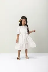 VESTIDO DETALHE MANGA BORDADO MINI LADY 03240