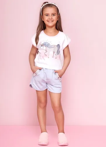 BLUSA COTTON BICOLOR UNICORNIO PITUCHINHUS 24821